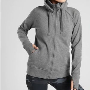 Athleta Charcoal Grey Heather Triumph Hoodie